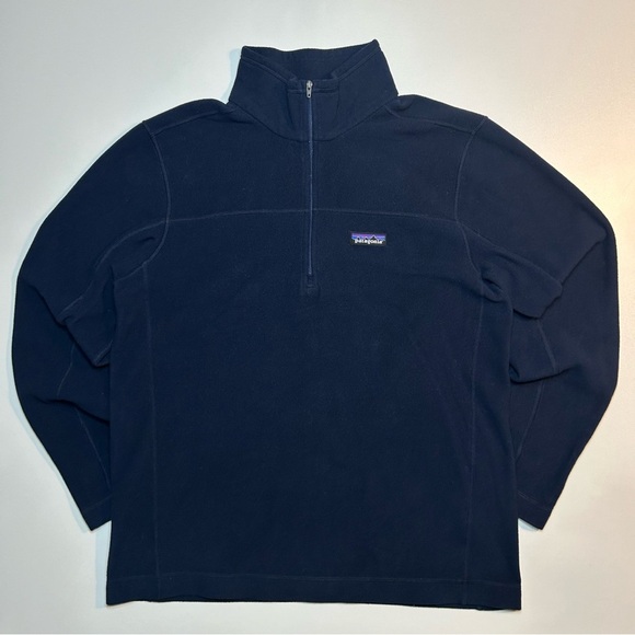 Patagonia Other - Patagonia Men's Micro D Fleece 1/4 Zip Pullover New Navy Blue Size M